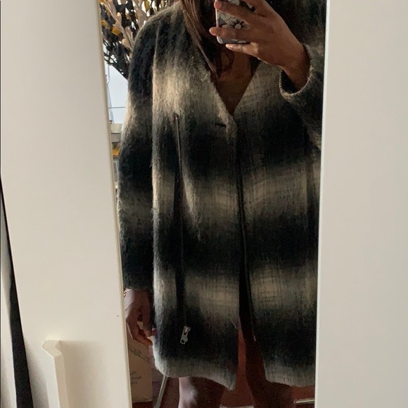 Topshop wool blend overcoat ombré colored - Picture 5 of 6